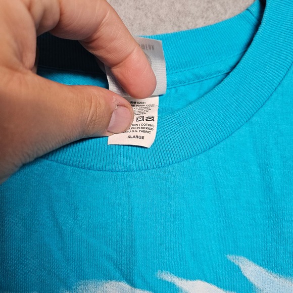 Atlas Sports Easter Bunny Shirt Men's Xl Vintage Blue - Picture 4 of 5